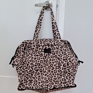 Poppy & Peonies Chic Leopard Print Bag